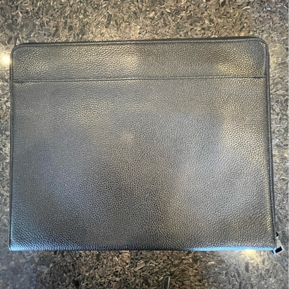 Coach Black Pebble Leather Tablet Folio / Sleeve / Tech Case NWOT - Picture 2 of 6